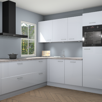 Sneeuwwitte hoogglans keuken Leeds 85273