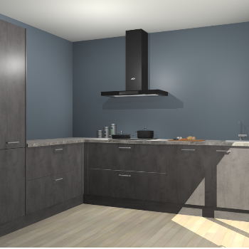 Beton Antraciet keuken Antibes 62728