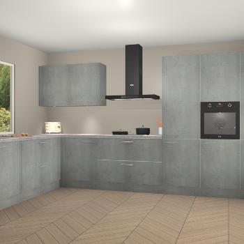 Beton Parelgrijs keuken Debrecen 70388