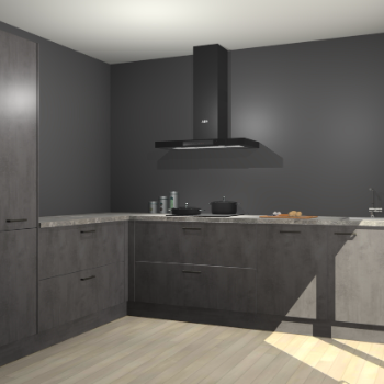 Beton Antraciet keuken Antibes 62732