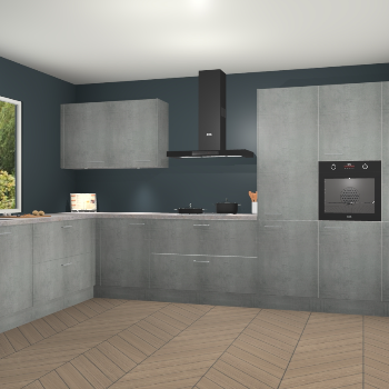 Beton Parelgrijs keuken Debrecen 70389