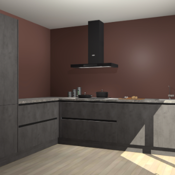 Beton Antraciet greeploze keuken Antibes 62733