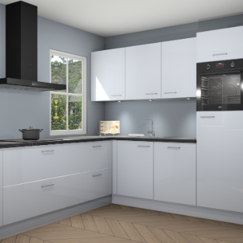 Sneeuwwitte hoogglans keuken Leeds 85287