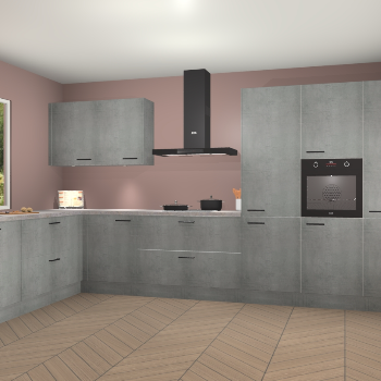 Beton Parelgrijs keuken Debrecen 70391