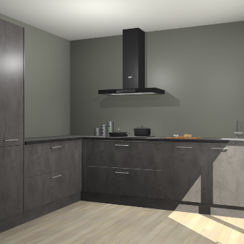 Beton Antraciet keuken Antibes 62750