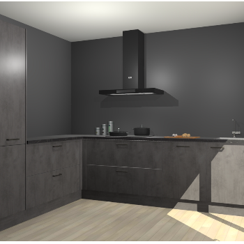 Beton Antraciet keuken Antibes 62754