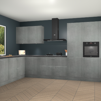 Beton Parelgrijs keuken Debrecen 70395