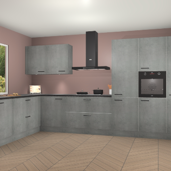 Beton Parelgrijs keuken Debrecen 70397