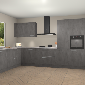 Beton Antraciet keuken Debrecen 70461