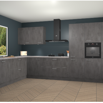 Beton Antraciet keuken Debrecen 70462