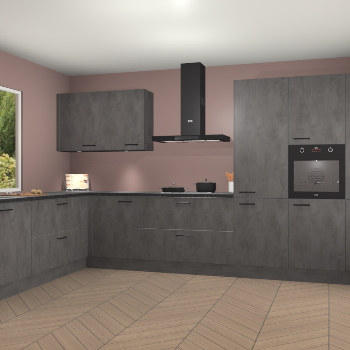 Beton Antraciet keuken Debrecen 70470