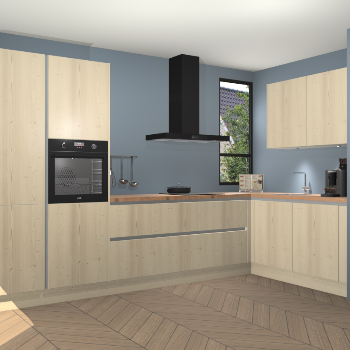 Vuren greeploze keuken Vlaanderen 46492