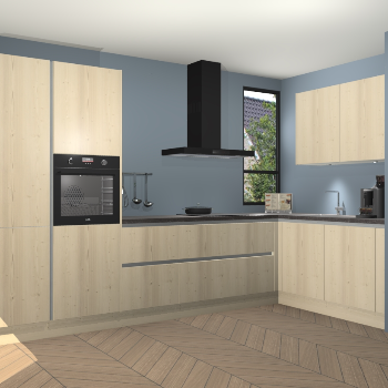 Vuren greeploze keuken Vlaanderen 46538