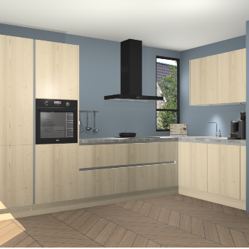 Vuren greeploze keuken Vlaanderen 46582