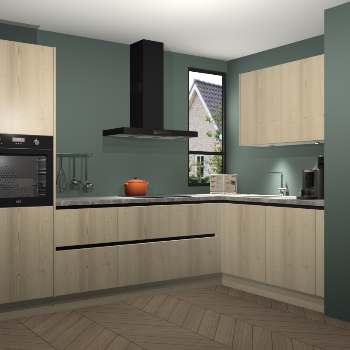 Vuren greeploze keuken Vlaanderen 46585