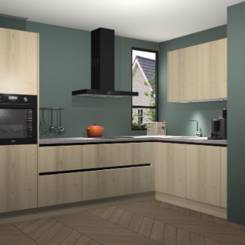 Vuren greeploze keuken Vlaanderen 46612