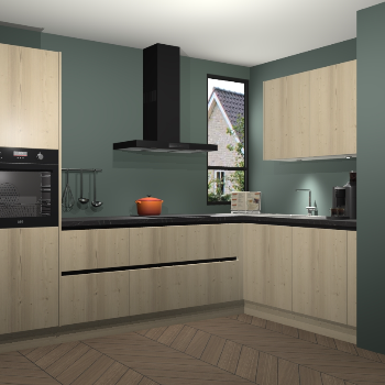 Vuren greeploze keuken Vlaanderen 46621