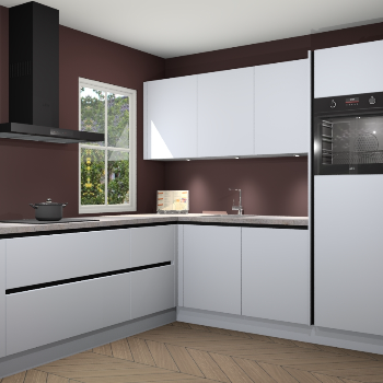 Sneeuwwitte greeploze keuken Leeds 85472