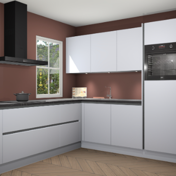 Sneeuwwitte greeploze keuken Leeds 85475