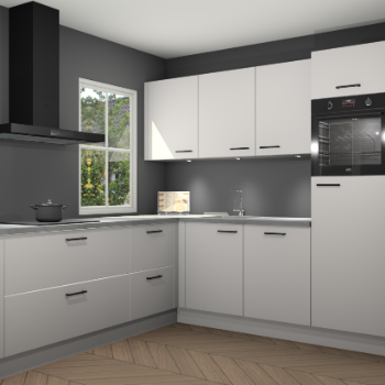 Zijdegrijze keuken Leeds 85491