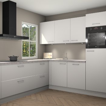 Zijdegrijze keuken Leeds 85533