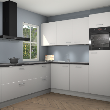 Zijdegrijze keuken Leeds 85540