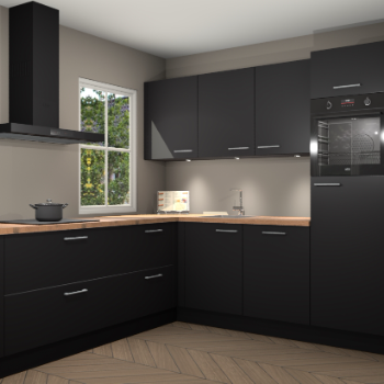 Zwarte keuken Leeds 85586