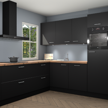 Zwarte keuken Leeds 85587