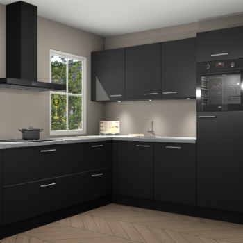 Zwarte keuken Leeds 85592