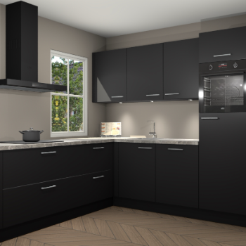 Zwarte keuken Leeds 85605