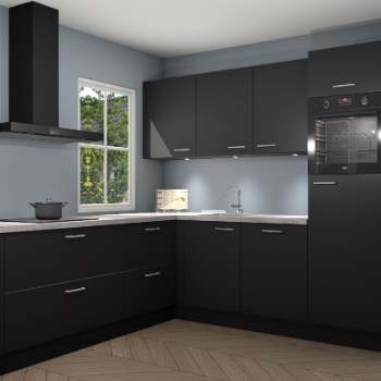 Zwarte keuken Leeds 85612