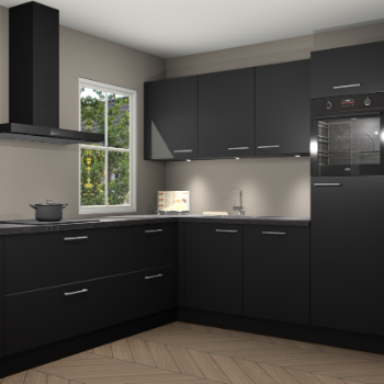 Zwarte keuken Leeds 85617