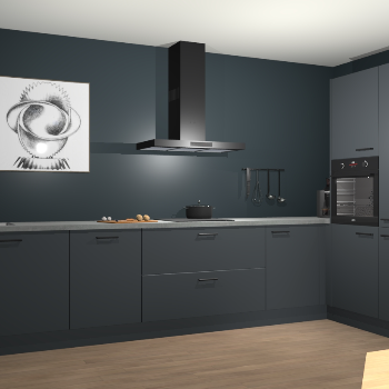 Onyxgrijze keuken Khao Lak 72295