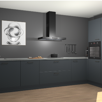 Onyxgrijze keuken Khao Lak 72296