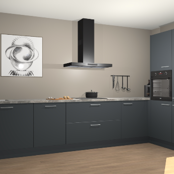 Onyxgrijze keuken Khao Lak 72306