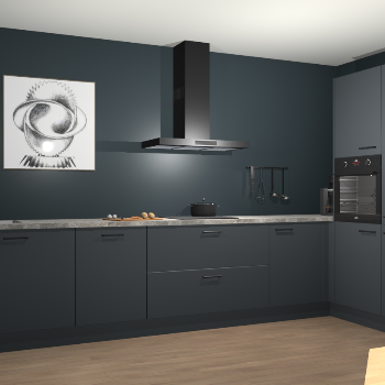 Onyxgrijze keuken Khao Lak 72309