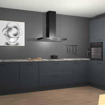 Onyxgrijze keuken Khao Lak 72310