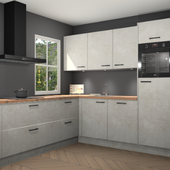 Beton opaal keuken Leeds 85629