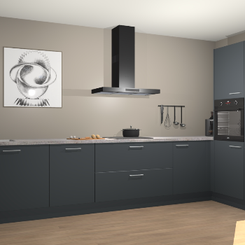 Onyxgrijze keuken Khao Lak 72312