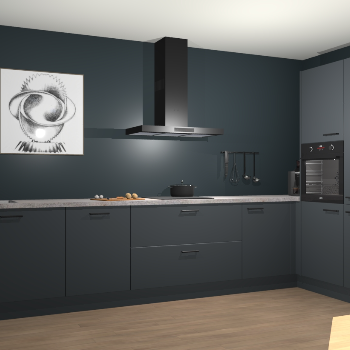 Onyxgrijze keuken Khao Lak 72315