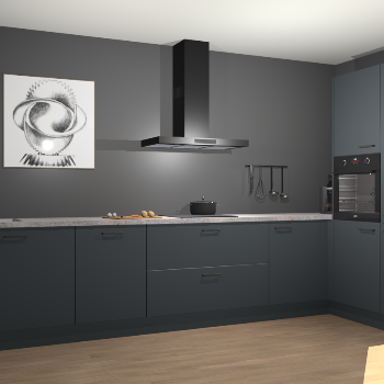 Onyxgrijze keuken Khao Lak 72316