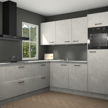 Beton opaal keuken Leeds 85638
