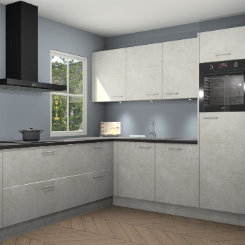 Beton opaal keuken Leeds 85641