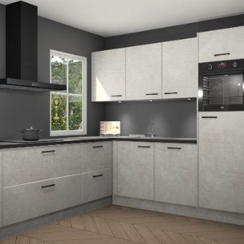 Beton opaal keuken Leeds 85643