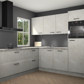 Beton opaal keuken Leeds 85649
