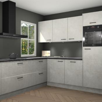 Beton opaal keuken Leeds 85662