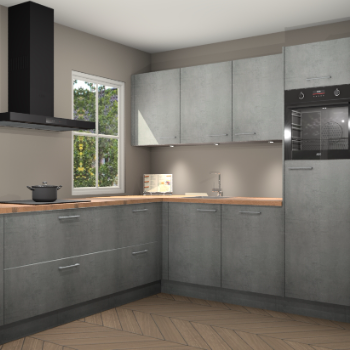 Beton parelgrijs keuken Leeds 85665