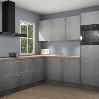 Beton parelgrijs keuken Leeds 85666