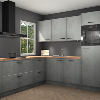 Beton parelgrijs keuken Leeds 85668