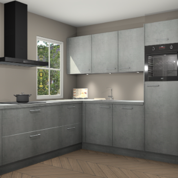 Beton parelgrijs keuken Leeds 87146